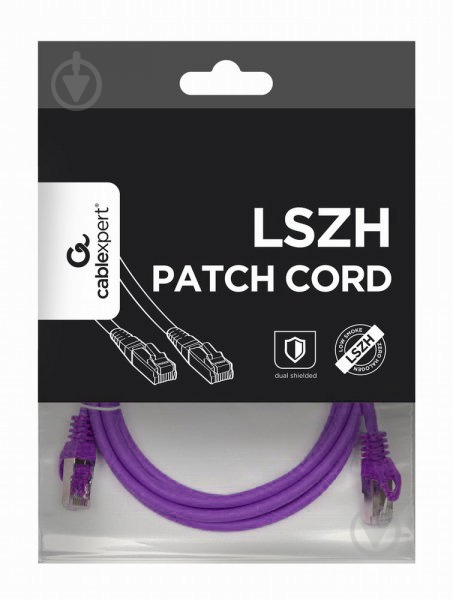 Патч-корд Cablexpert PP6A-LSZHCU-V-1.5M S/FTP, литой 1,5 м пурпурный - фото 4 Патч-корд Cablexpert PP6A-LSZHCU-V-1.5M S/FTP, литой 1,5 м пурпурный - фото 4