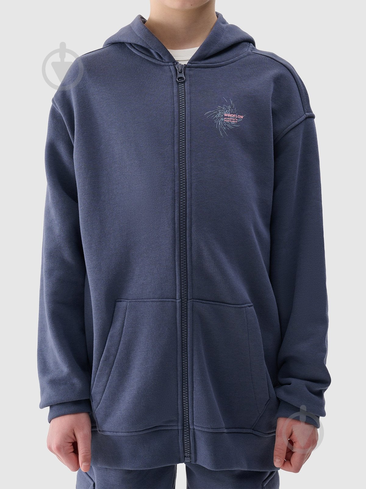 Джемпер 4F SWEATSHIRT F1482 4FJWSS25TSWSF1482-22S р.164 синій - фото 6 Джемпер 4F SWEATSHIRT F1482 4FJWSS25TSWSF1482-22S р.164 синій - фото 6