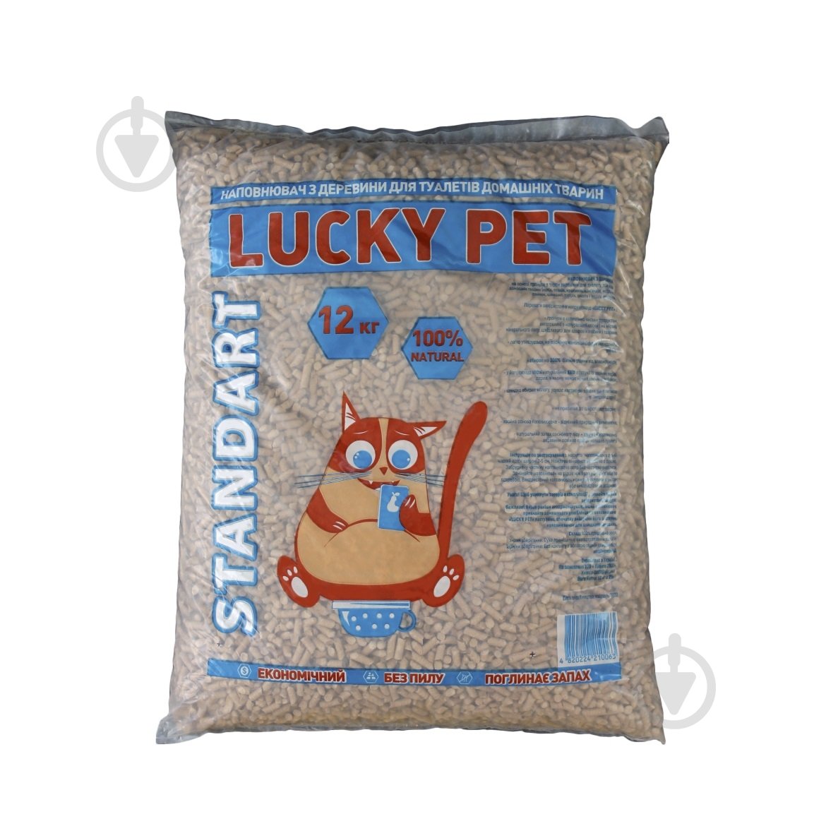 Наполнитель для кошачьего туалета Lucky Pet Стандарт древесный 12 кг - фото 1 Наполнитель для кошачьего туалета Lucky Pet Стандарт древесный 12 кг - фото 1