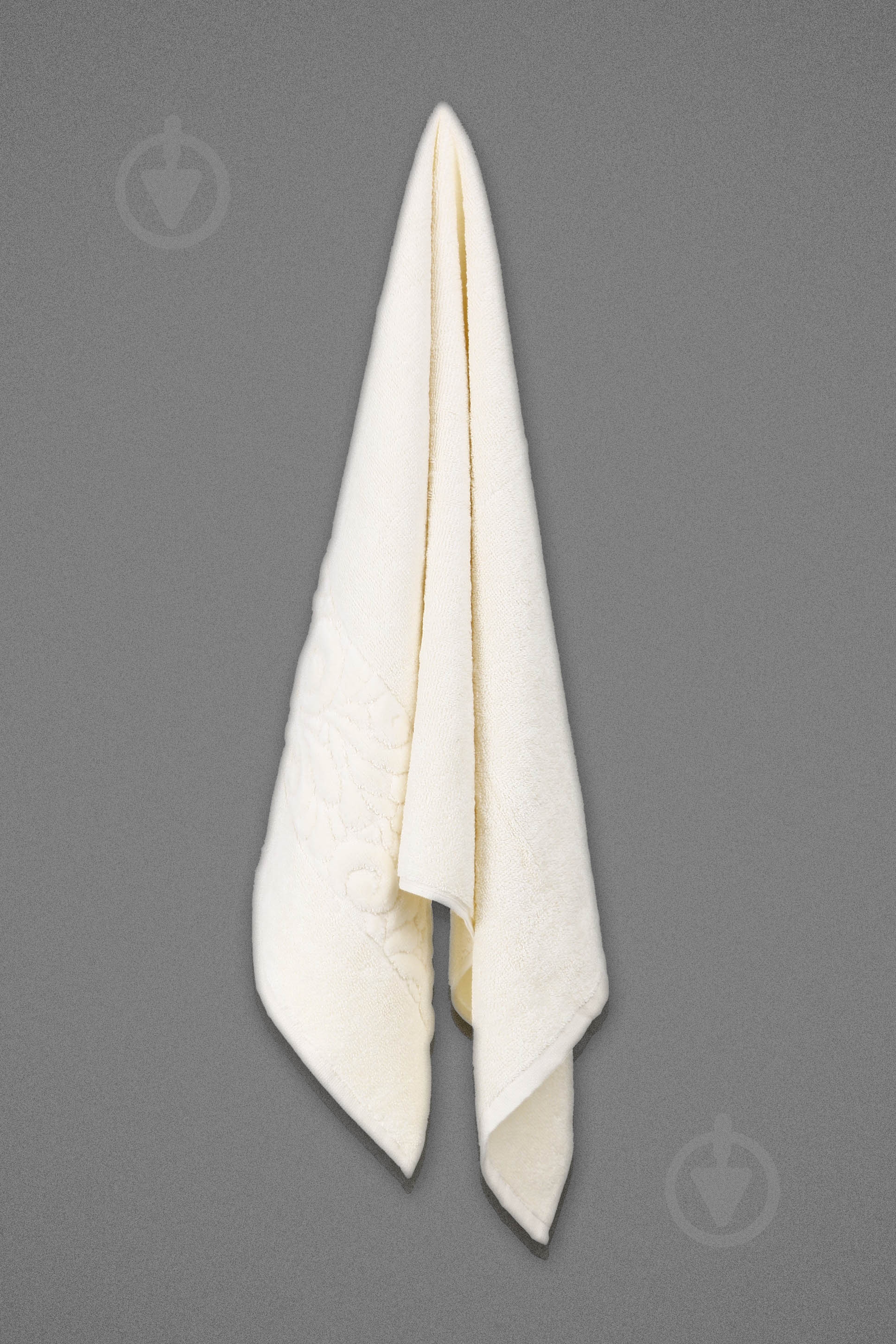 Набір рушників Квіткова вуаль 2 шт. молочний BILTEX - фото 4 Набір рушників Квіткова вуаль 2 шт. молочний BILTEX - фото 4