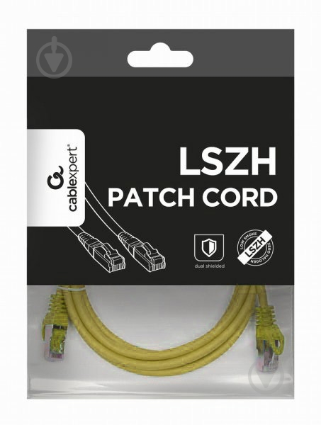 Патч-корд Cablexpert PP6A-LSZHCU-Y-2M S/FTP литой 2 м жовтий - фото 4
