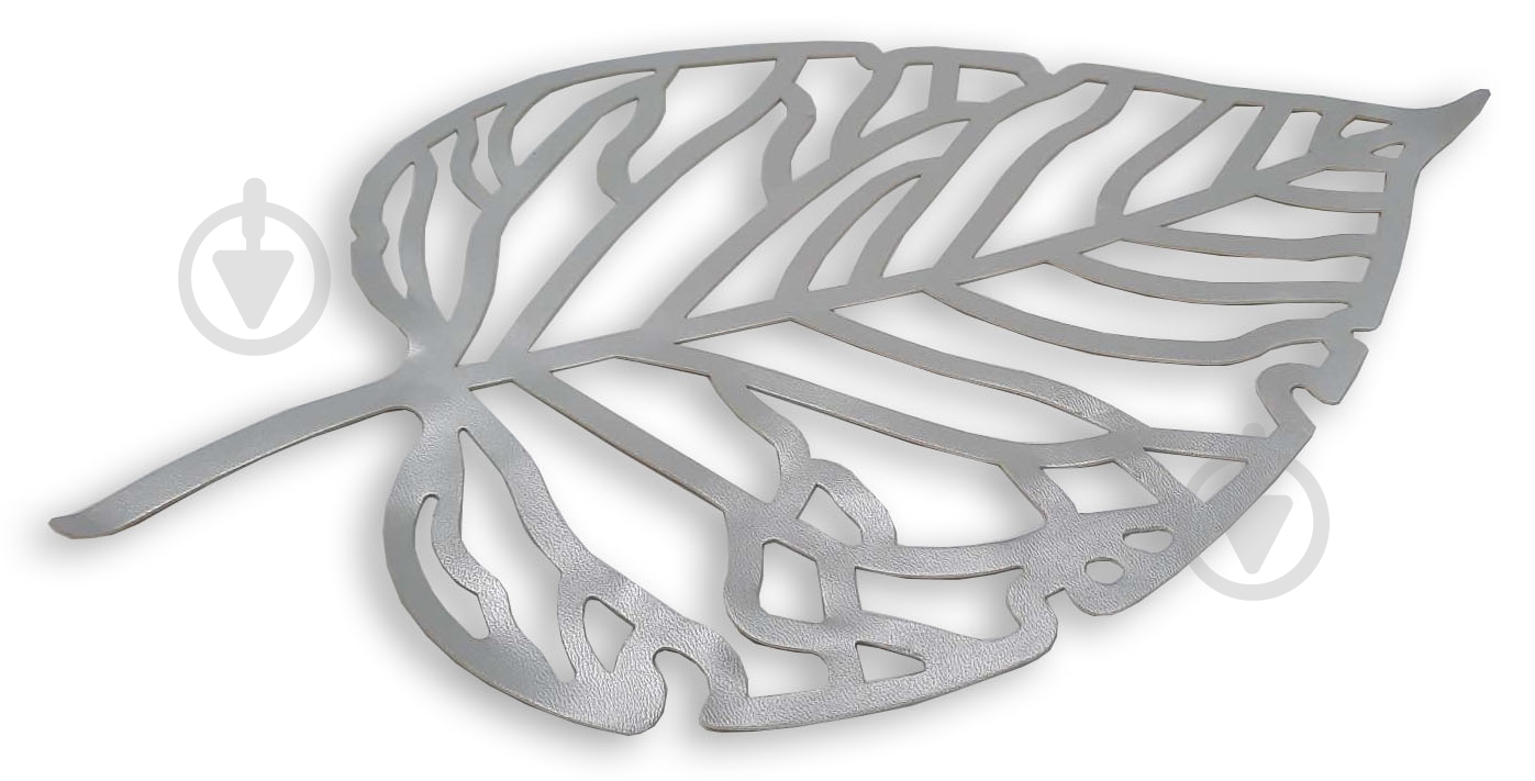 Подставка под горячее Листья серебряные 22x38 см - фото 1