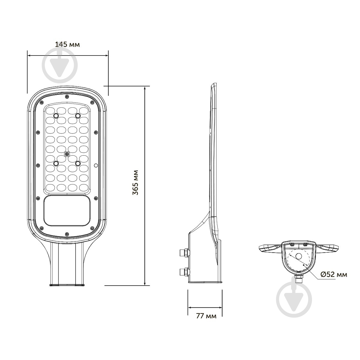 Светильник консольный LED CONCEPT KELLS 50 Вт серый - фото 6 Светильник консольный LED CONCEPT KELLS 50 Вт серый - фото 6