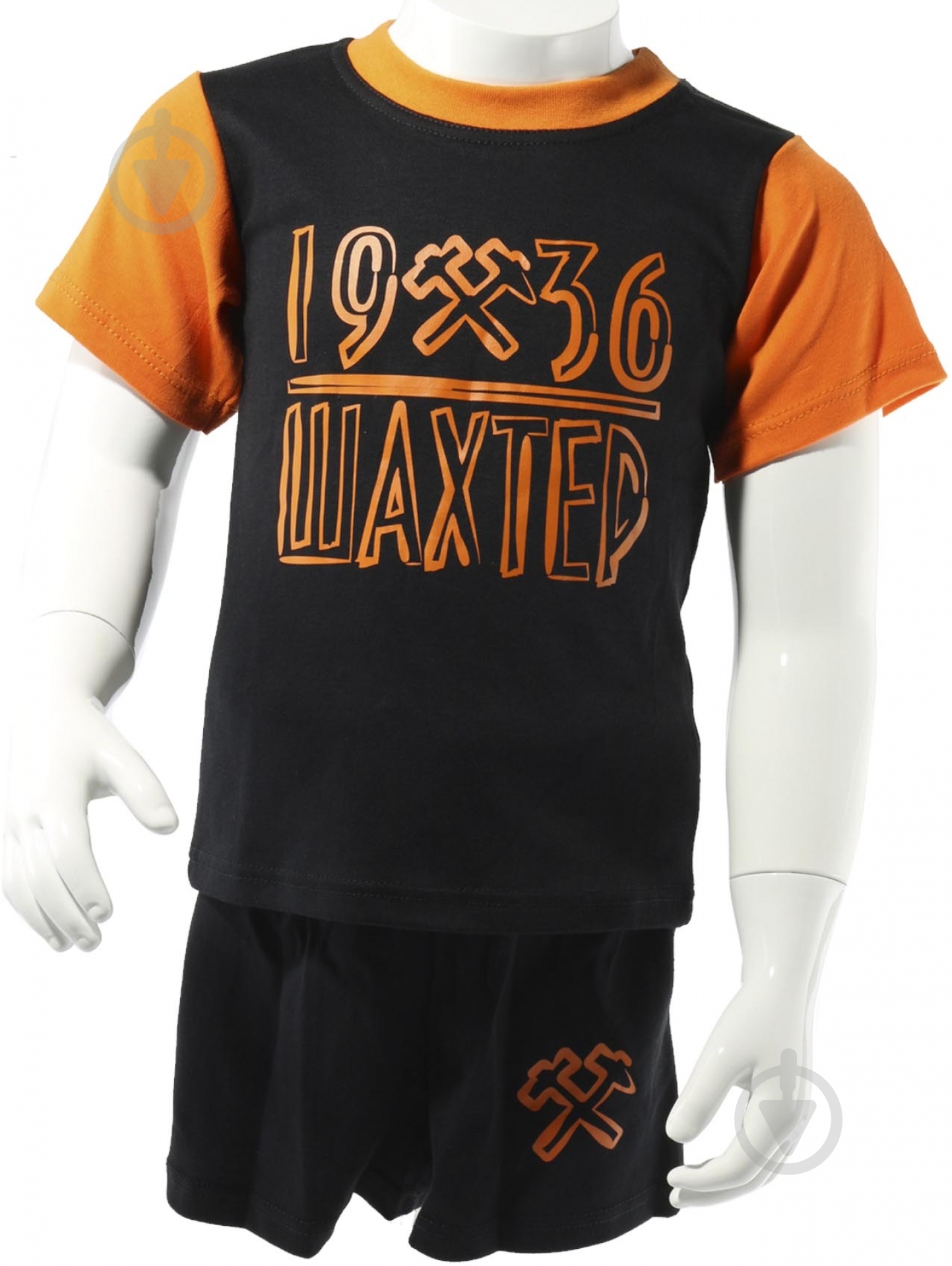 Костюм детский Шахтар р. 98 черный с оранжевым 2303 - фото 1 Костюм детский Шахтар р. 98 черный с оранжевым 2303 - фото 1