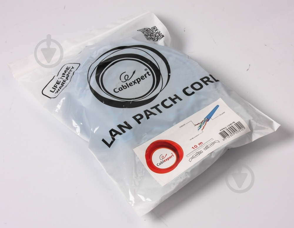 Патч-корд Cablexpert 10 м синий (PP6U-10M/B) UTP категория 6 литой - фото 3