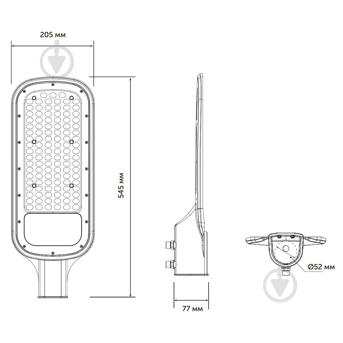 Світильник консольний LED CONCEPT KELLS 150 Вт сірий - фото 6 Світильник консольний LED CONCEPT KELLS 150 Вт сірий - фото 6