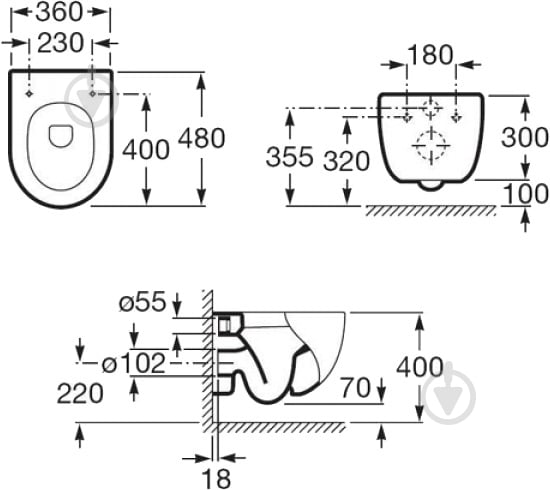 Сиденье для унитаза ROCA Meridian-N A8012AC004 - фото 2