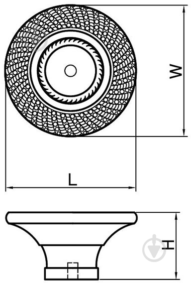 Мебельная ручка кнопка Ferro Fiori 18531 D 7090.01.45 бронза - фото 4