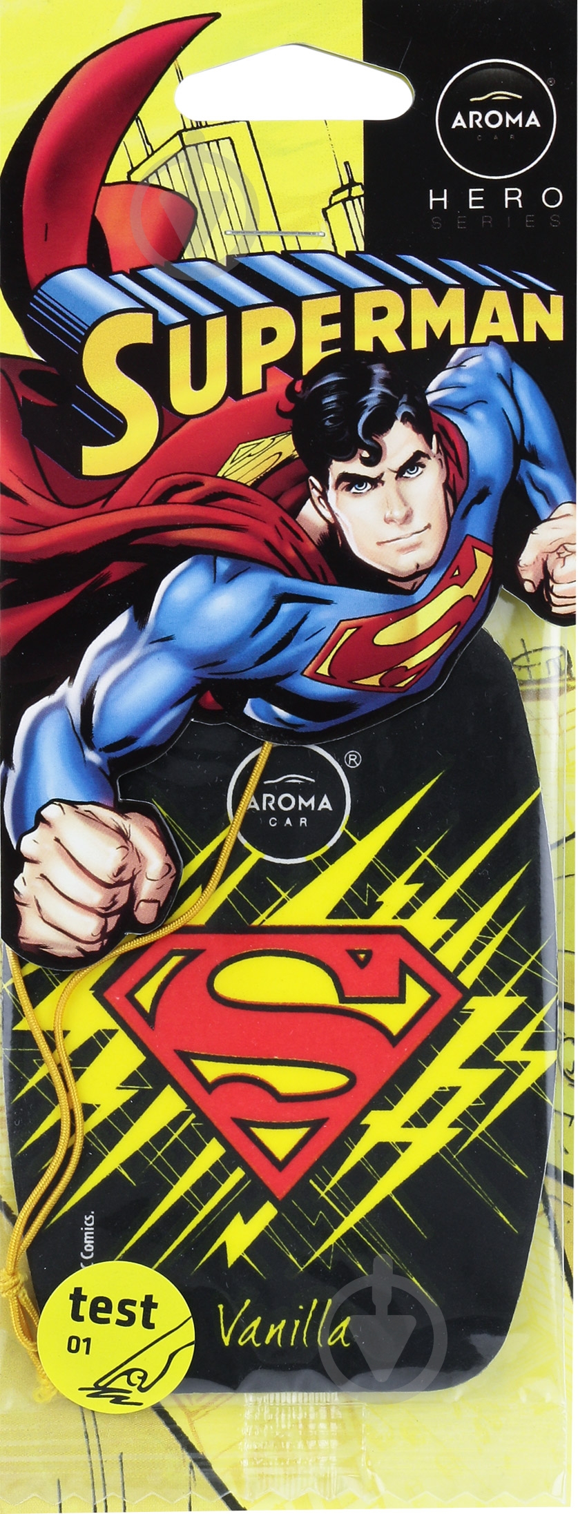 Ароматизатор подвесной MTM супермен ваниль - фото 1