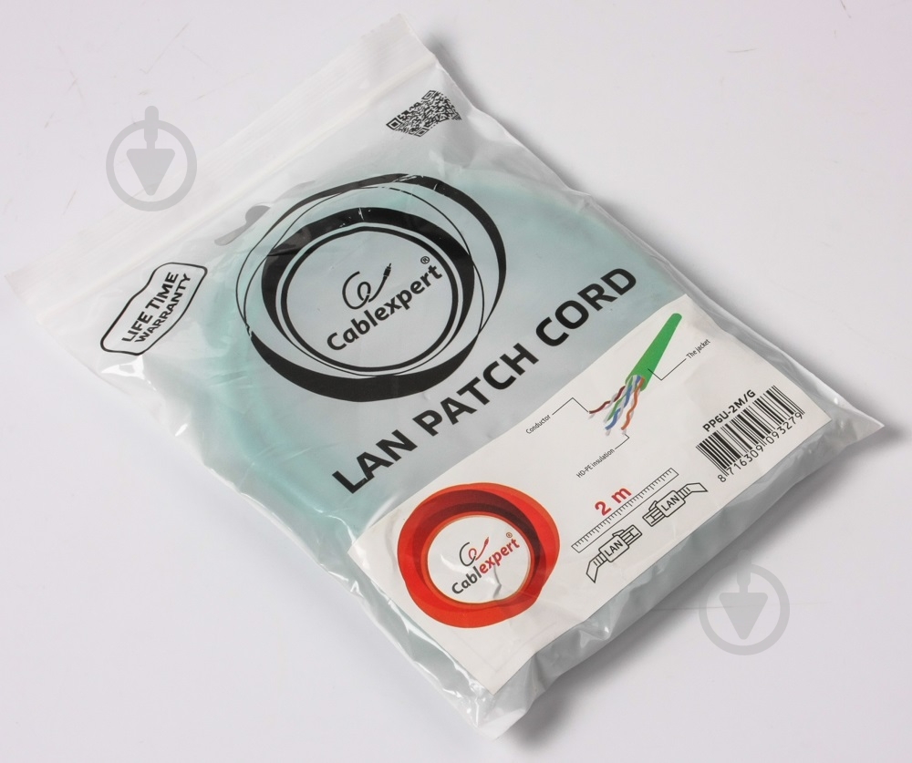Патч-корд Cablexpert 2 м зелений (PP6U-2M/G) UTP категорія 6 литий - фото 3 Патч-корд Cablexpert 2 м зелений (PP6U-2M/G) UTP категорія 6 литий - фото 3
