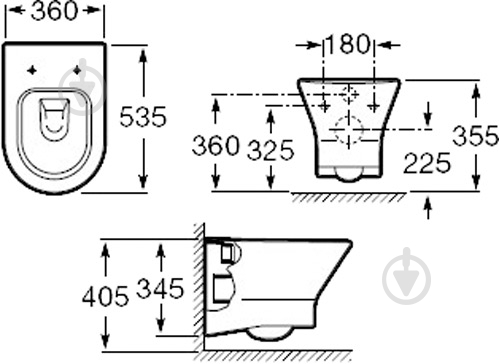 Унитаз подвесной ROCA Nexo A346640000 - фото 2