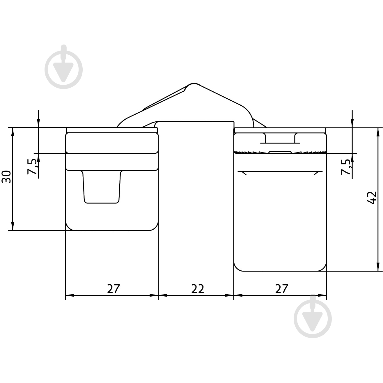 Петля Anselmi AN 142 3D (20 кг) врезная 144x27 матовый хром универсальная 1 шт. - фото 4 Петля Anselmi AN 142 3D (20 кг) врезная 144x27 матовый хром универсальная 1 шт. - фото 4
