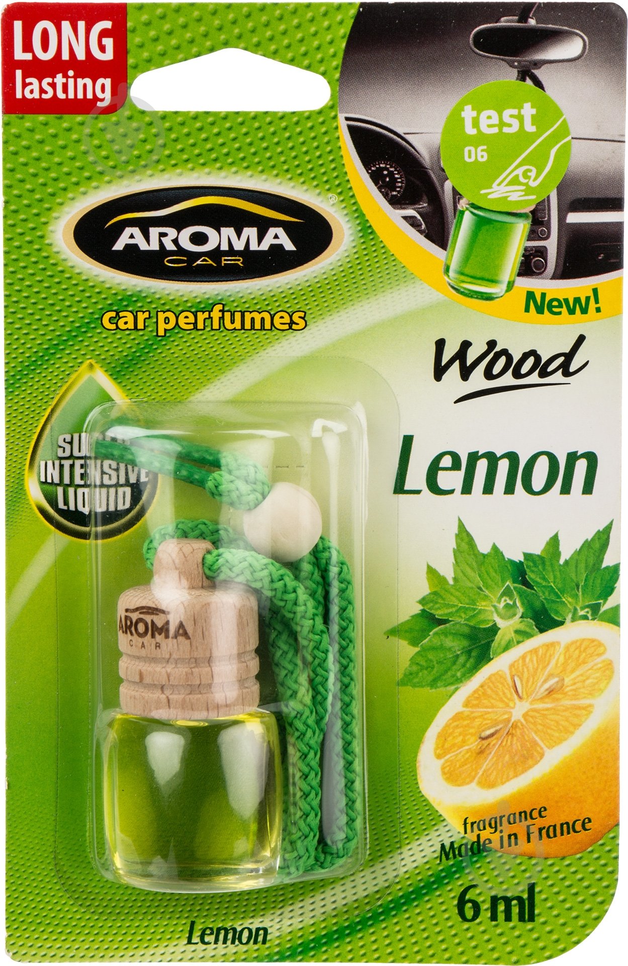 Ароматизатор подвесной Aroma Car Wood лимон - фото 1
