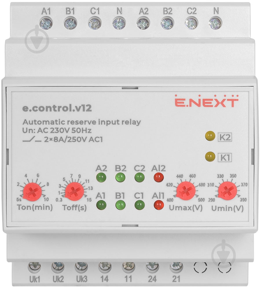 Реле автоматического ввода резерва E.NEXT e.control.v12 p0690022 - фото 2