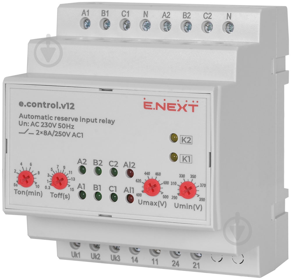 Реле автоматического ввода резерва E.NEXT e.control.v12 p0690022 - фото 1