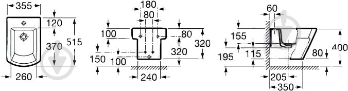 Биде подвесное ROCA Hall A357625000 - фото 2