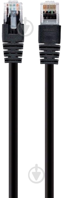 Патч-корд Cablexpert UTP 1 м черный (PP6UF-1M/BK) - фото 1