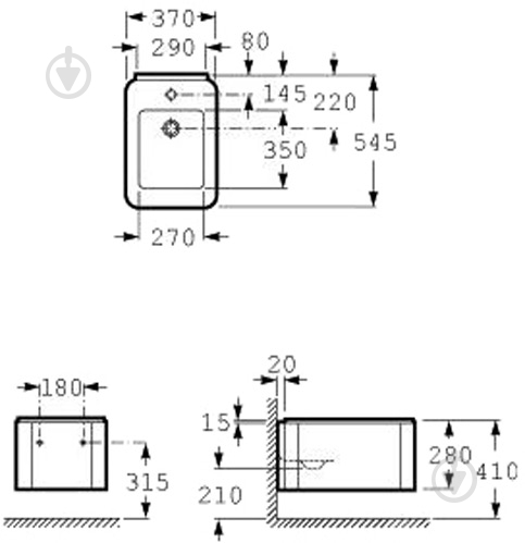 Биде подвесное ROCA Element A357575000 - фото 2