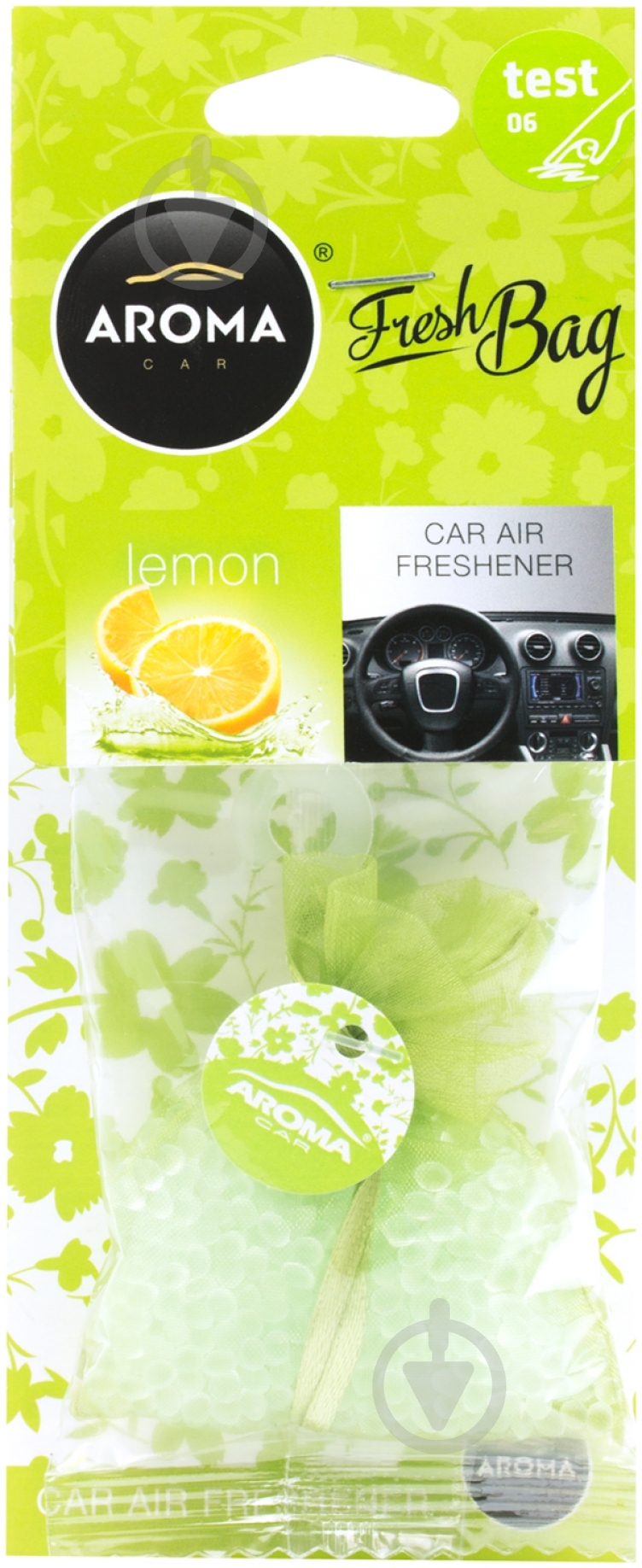 Ароматизатор на дефлектор  AromaCar Fresh Bag лимон - фото 1
