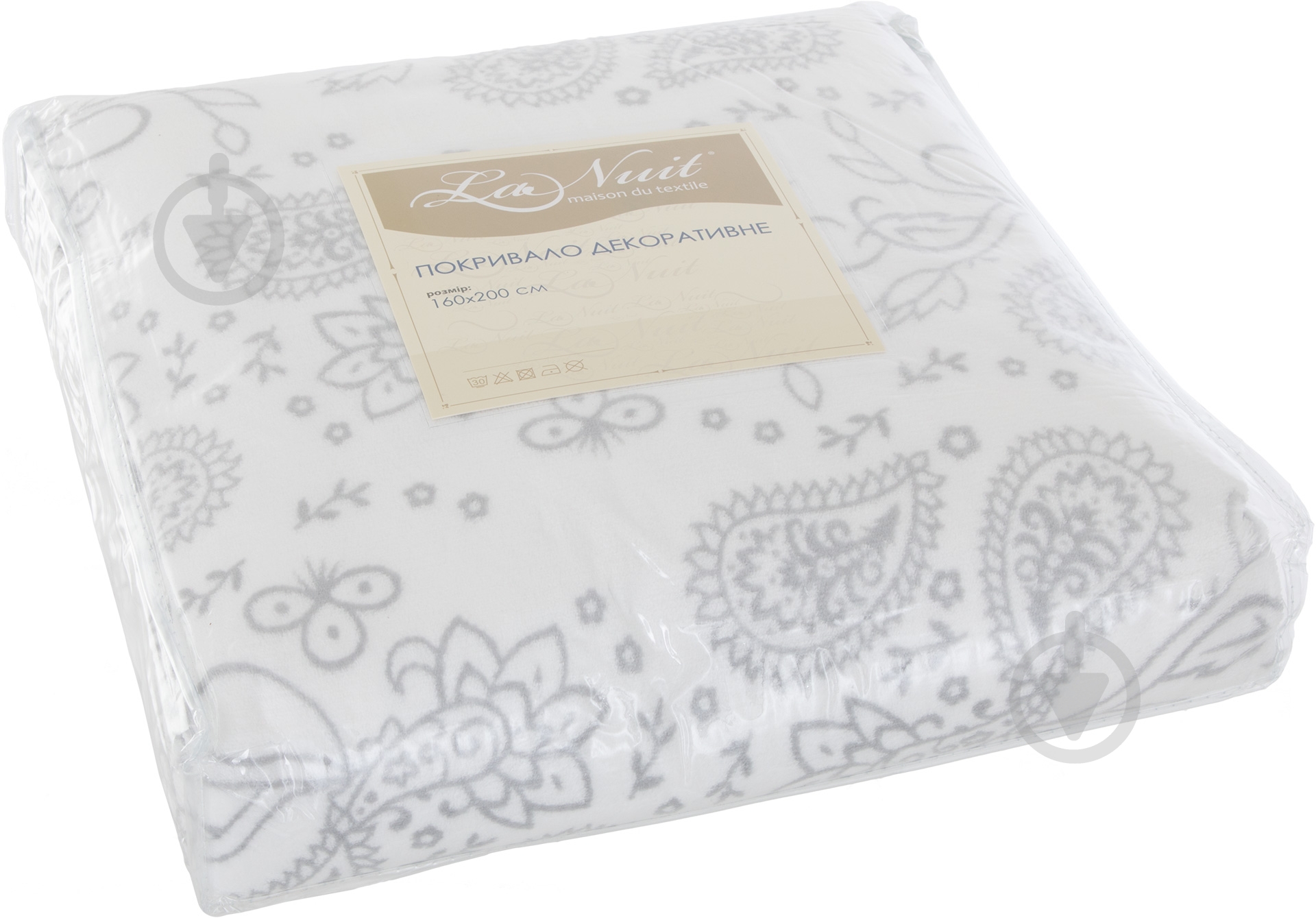 Плед 160x200 см белый La Nuit - фото 3