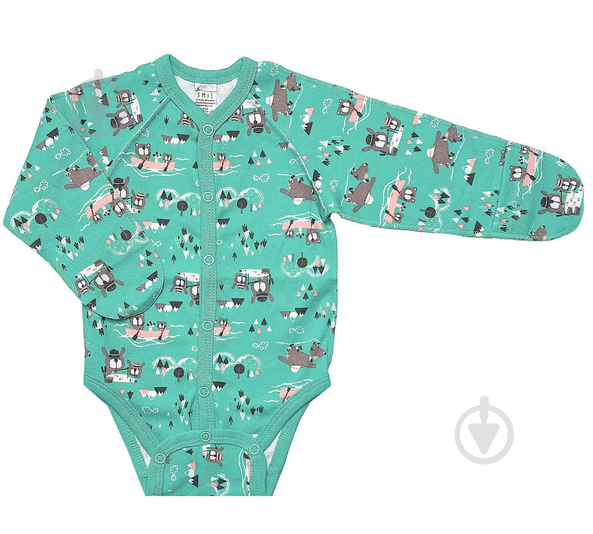 Боди для мальчика Smil Рисунок на бирюзовом р.62 мульти 102487 - фото 1 Боди для мальчика Smil Рисунок на бирюзовом р.62 мульти 102487 - фото 1