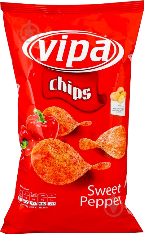 Чипсы VIPA Сладкий перец 140 г - фото 1 Чипсы VIPA Сладкий перец 140 г - фото 1