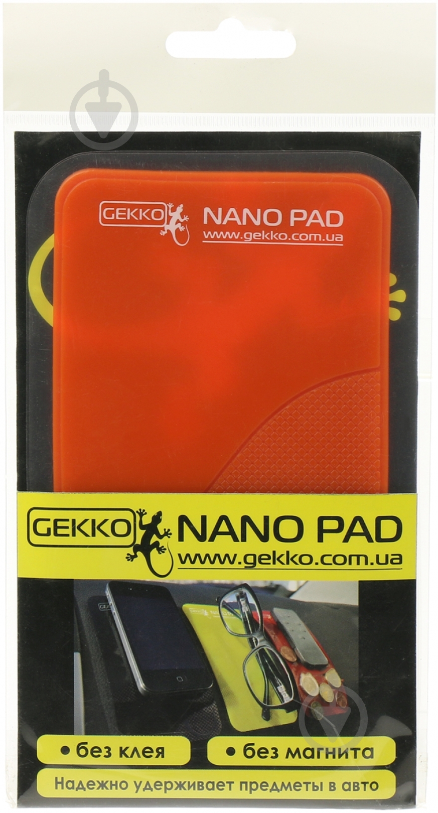 Коврик на панель GEKKO NANO PAD красный - фото 3
