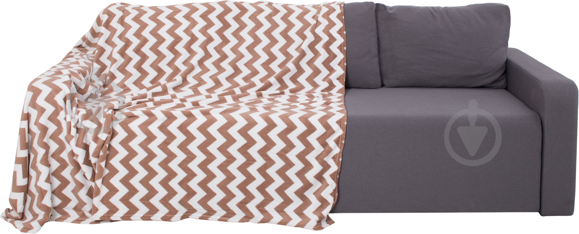 Плед Зигзаг 160x200 см кремовый UP! (Underprice) - фото 1