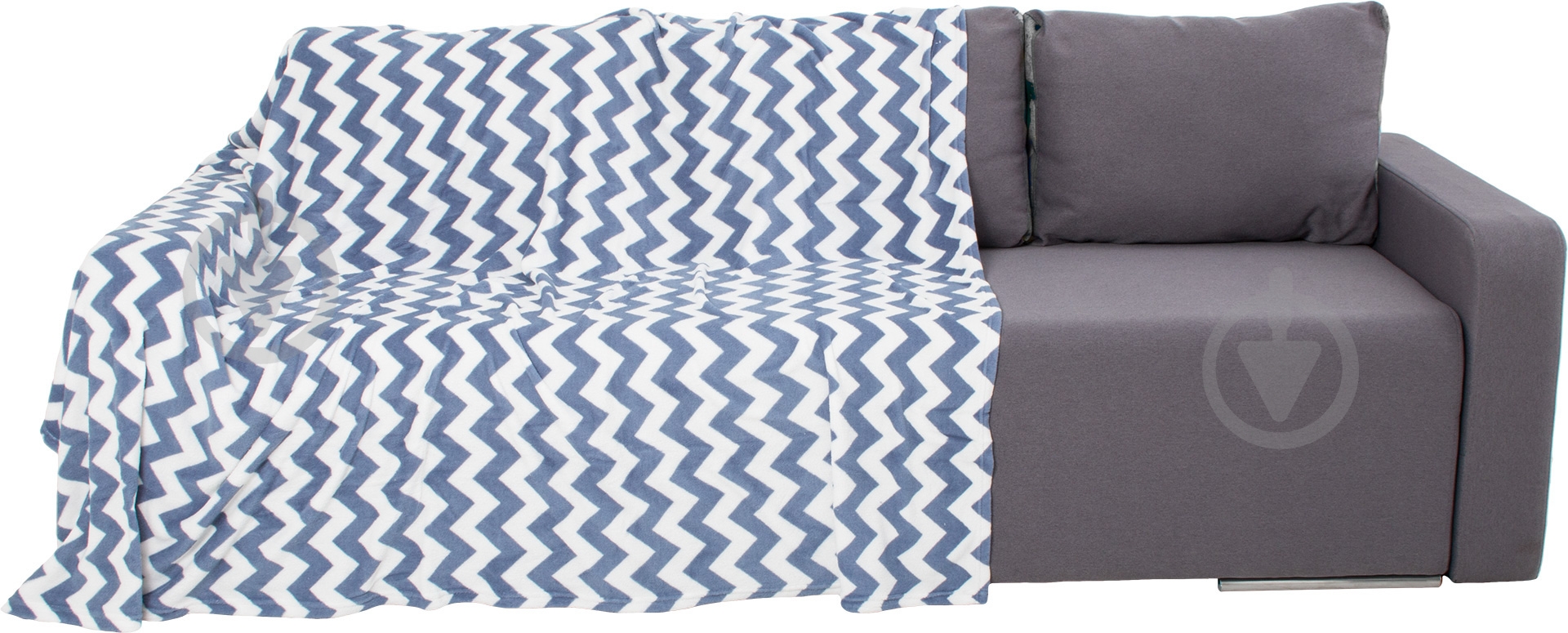 Плед Зигзаг 160x200 см сапфир Underprice - фото 1