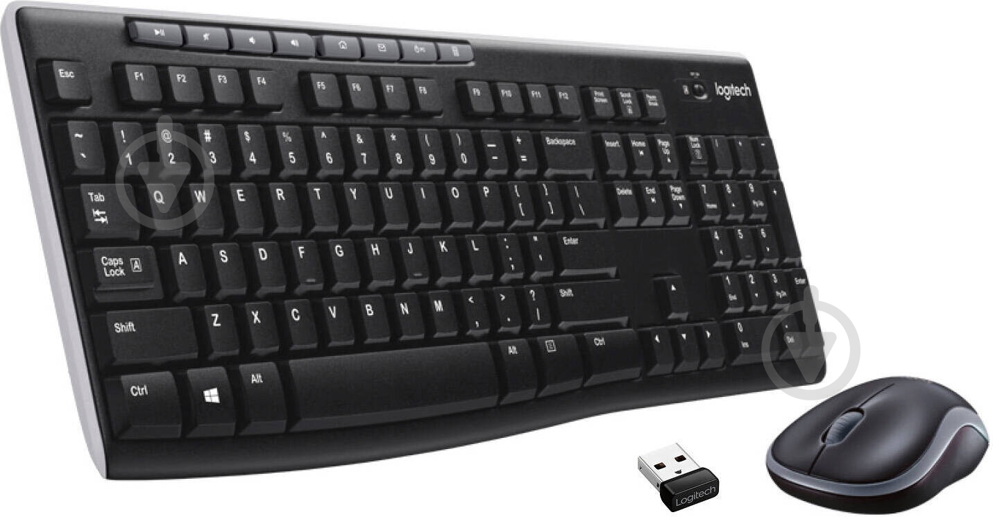 Комплект клавиатура и мышь Logitech Wireless Combo MK270 RUS, EER - фото 1