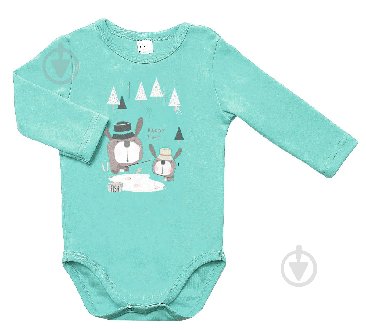 Боди для мальчика Smil р.74 бирюзовый 102488 - фото 1 Боди для мальчика Smil р.74 бирюзовый 102488 - фото 1