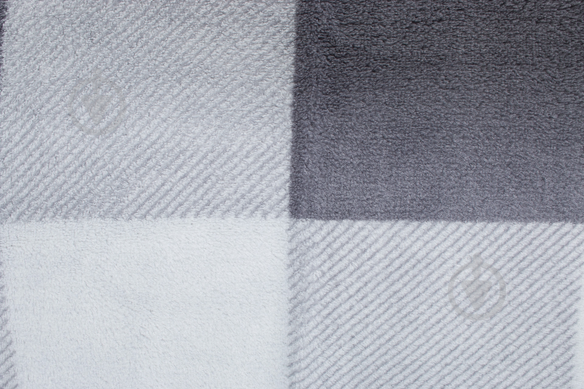 Плед Клетка 160x200 см серый Underprice - фото 2