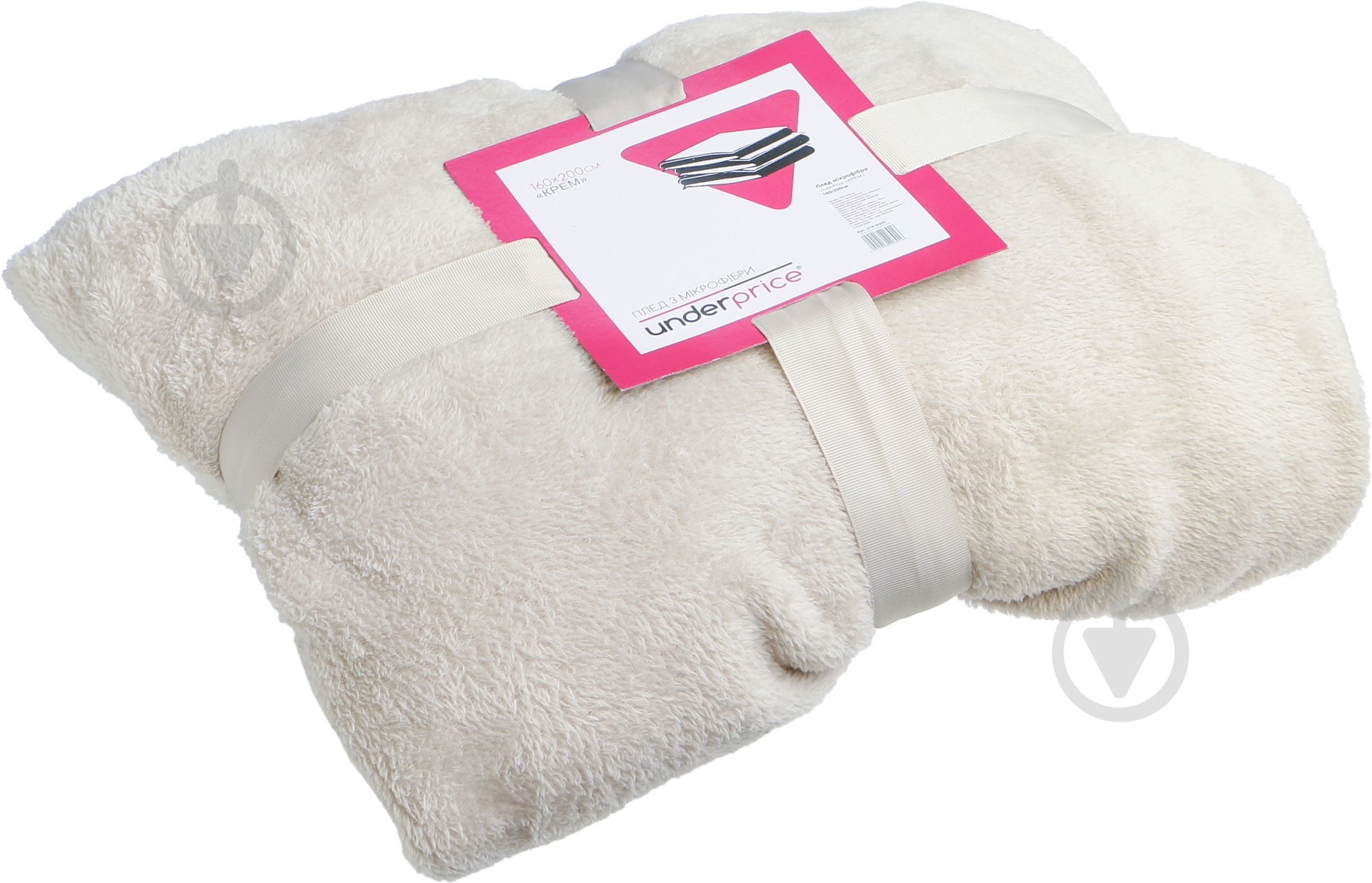 Плед 200x220 см кремовый UP! (Underprice) - фото 3