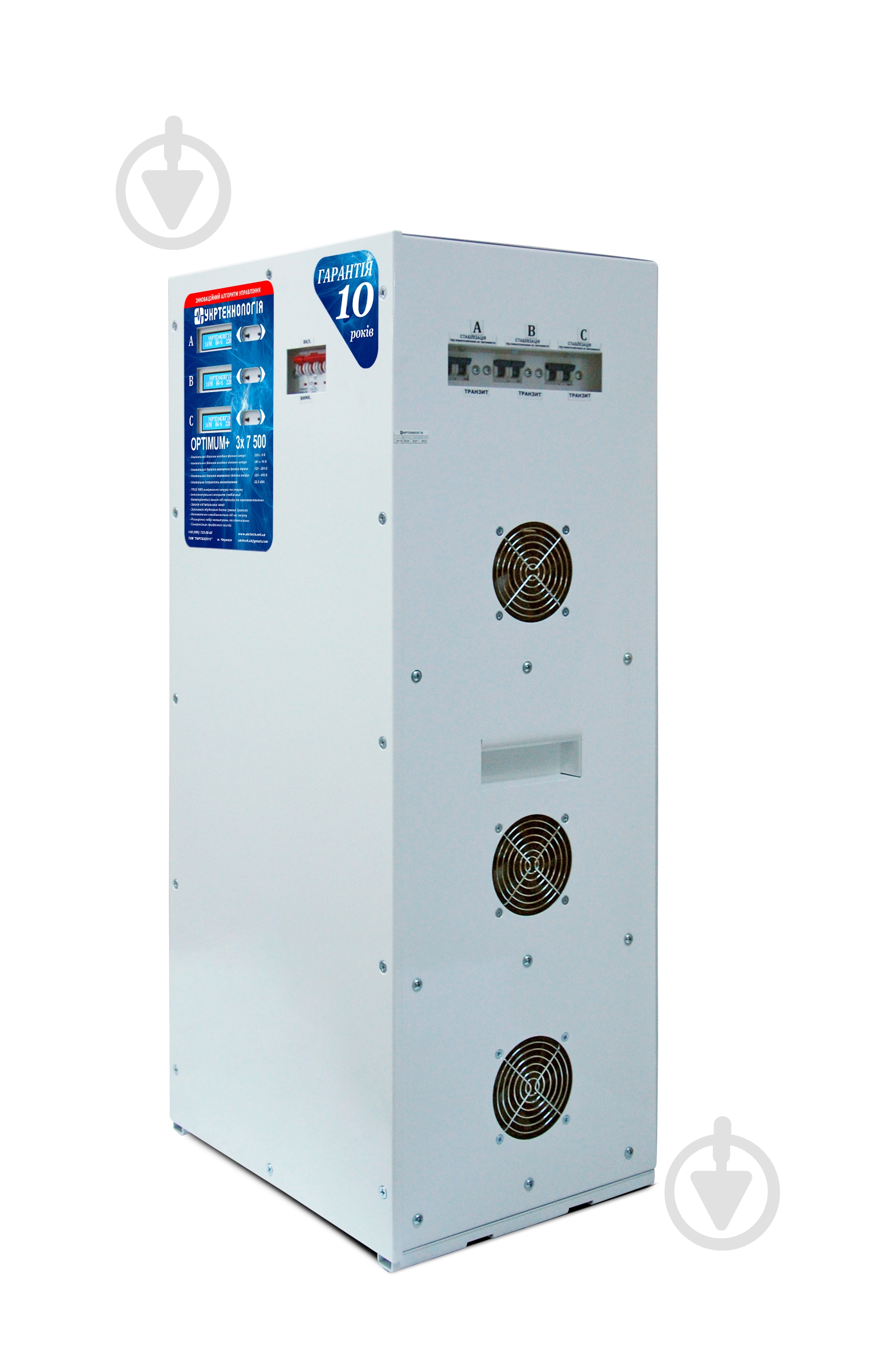 Стабілізатор напруги Укртехнологія Optimum+ 7500х3 (HV) - фото 2 Стабілізатор напруги Укртехнологія Optimum+ 7500х3 (HV) - фото 2