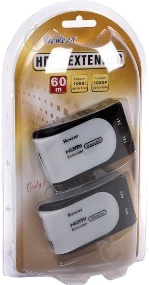 Удлинитель Viewcon HDMI – HDMI черно-белый (VE517) - фото 4