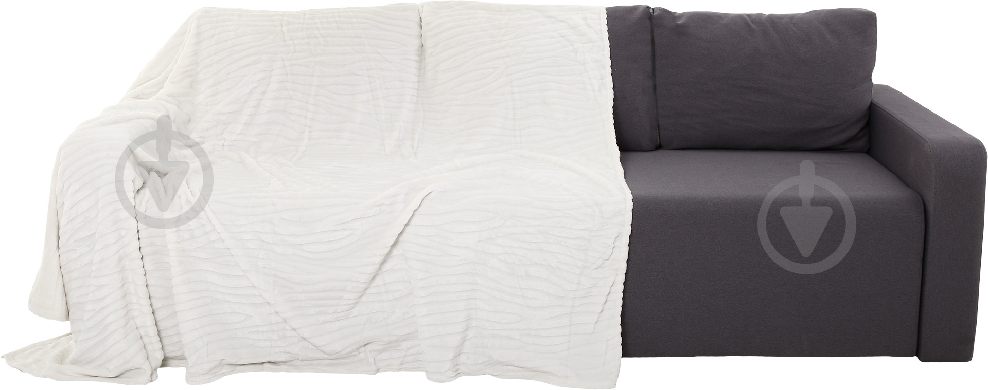 Плед Зебра 160x200 см белый Ningbo Hyseas Textile - фото 1