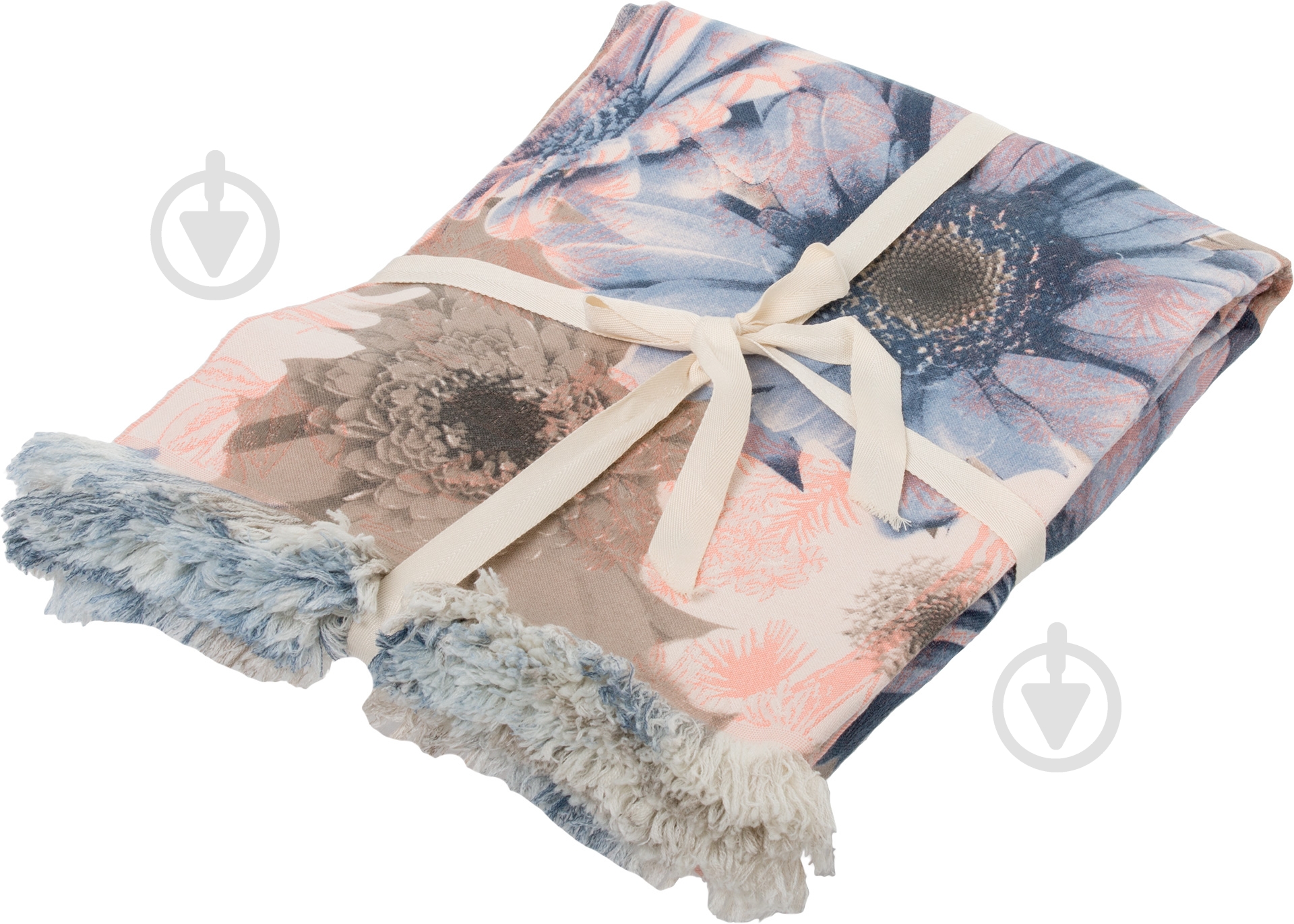 Плед DENIM Flower 130x180 см разноцветный Biederlack - фото 3 Плед DENIM Flower 130x180 см разноцветный Biederlack - фото 3