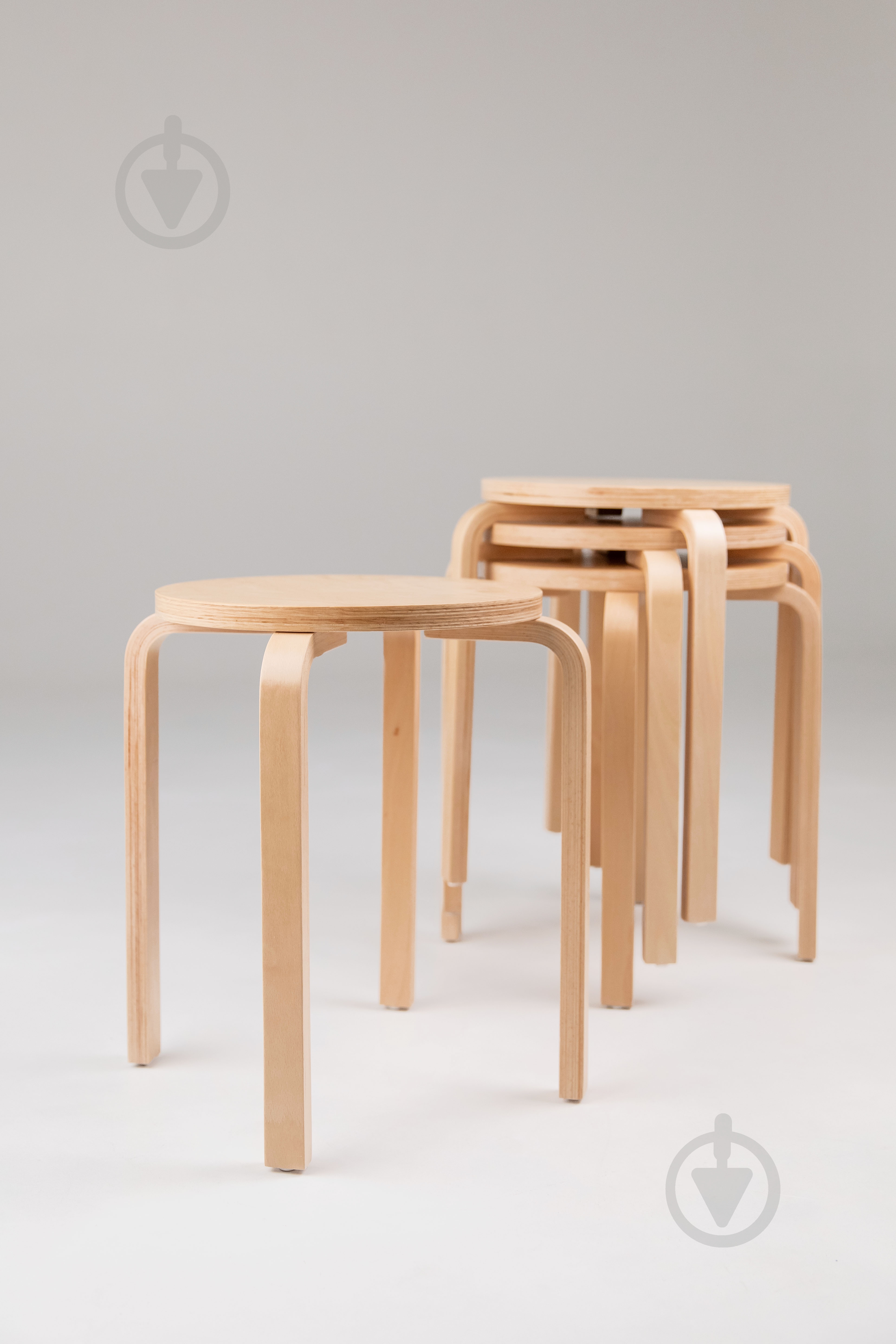 Табурет круглий 46х35 см бук - фото 4 Табурет круглий 46х35 см бук - фото 4