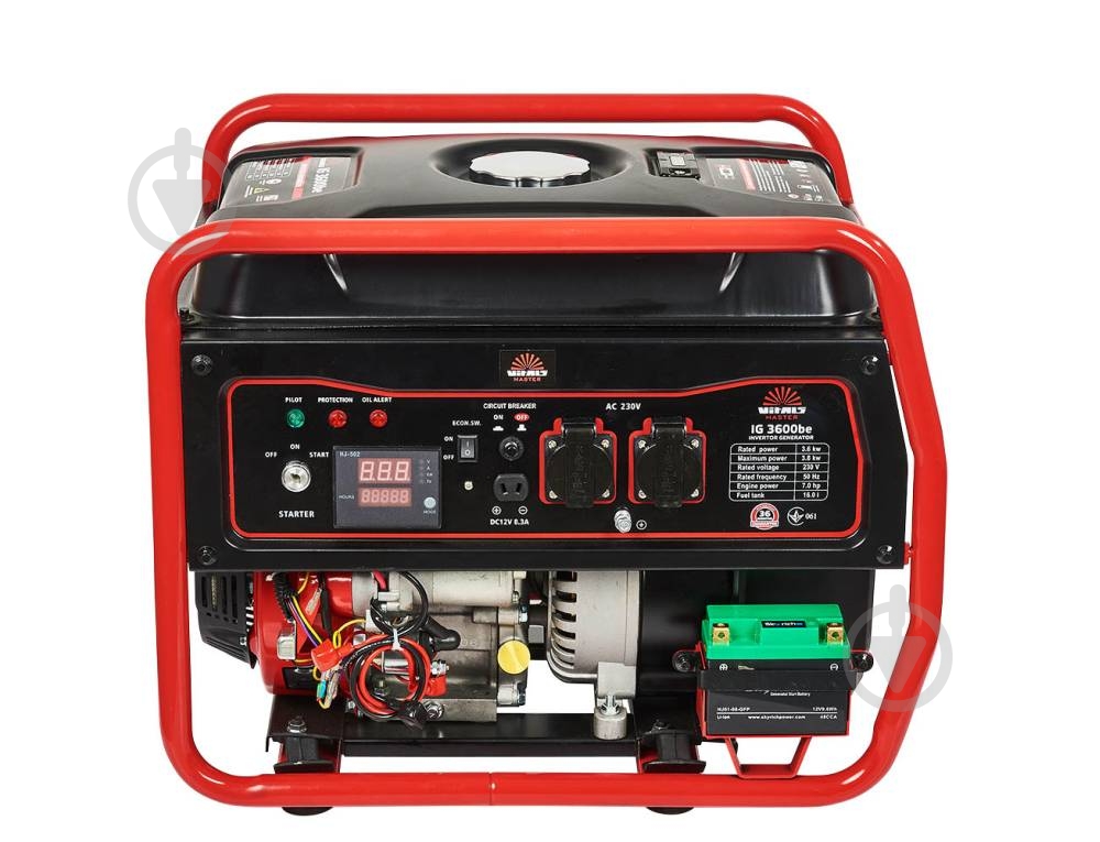 Генератор бензиновий Vitals IG 3600be 3,6 кВт / 3,8 кВт 230 В IG 3600be - фото 1