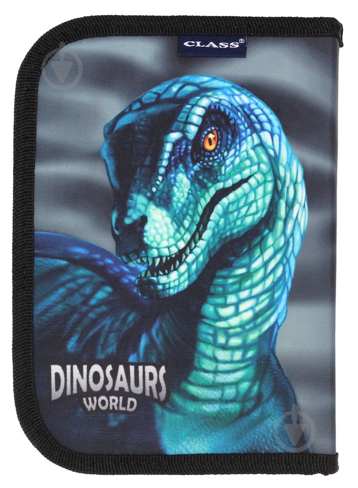 Пенал школьный Dinosaurs World CLASS черный - фото 2 Пенал школьный Dinosaurs World CLASS черный - фото 2