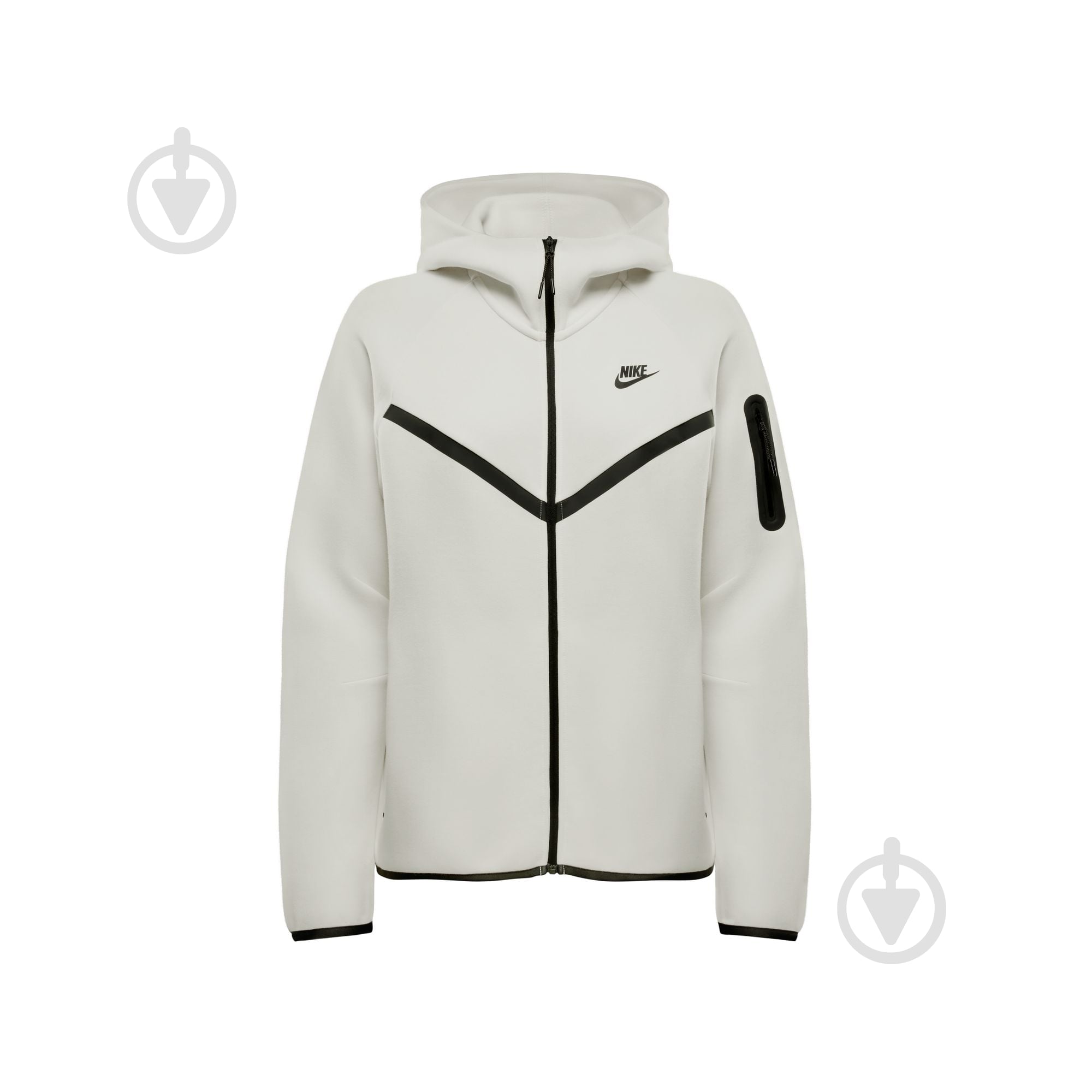 ᐉ Джемпер Nike W NSW TCH FLC WR FZ HDY 2 HV6747-110 р.L айвори