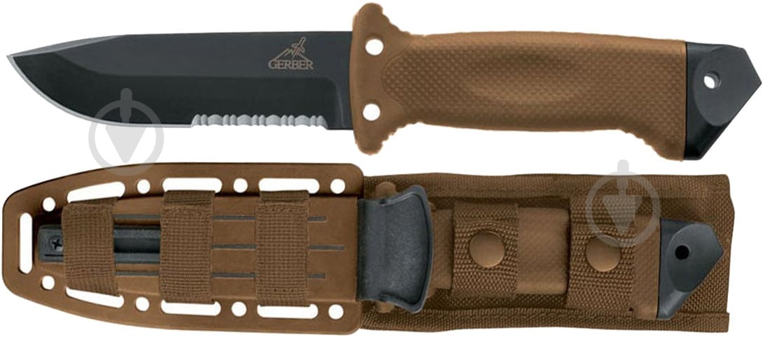 Нож Gerber Strong Arm Fixed Blade Coyote Serrated 25055 - фото 2