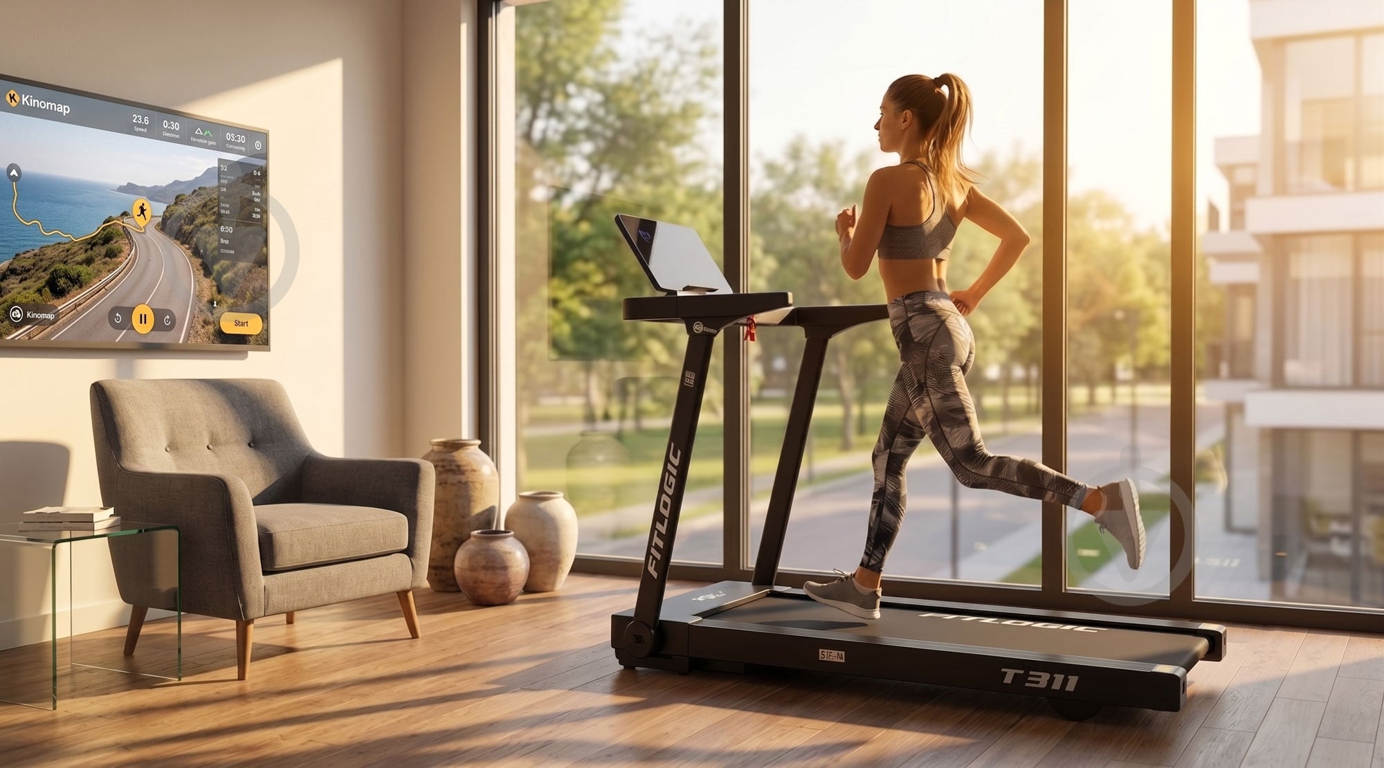 Беговая дорожка FitLogic T311 (T311) - фото 4