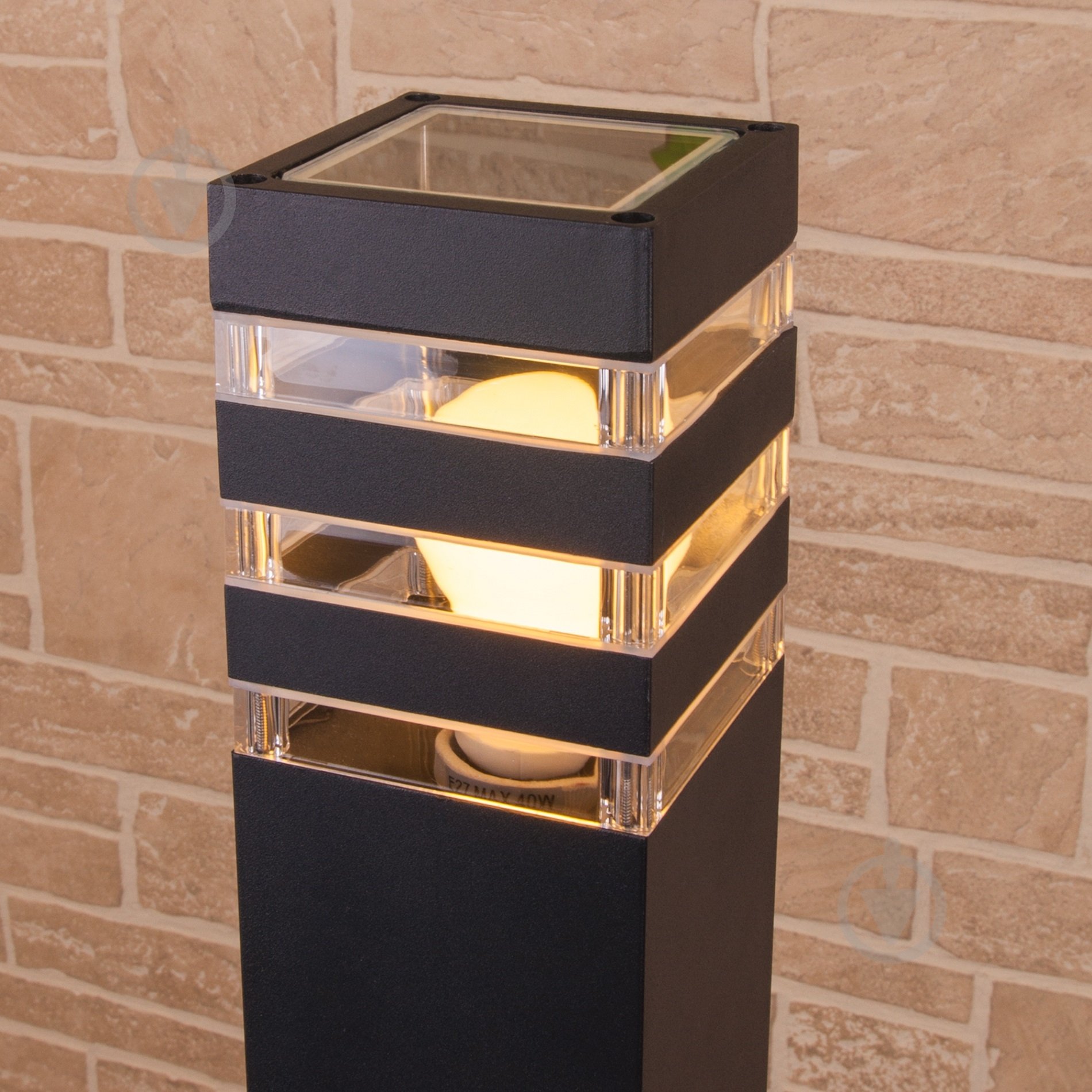 Фонарный столб Strotskis 1550 Techno E27 60 Вт IP54 черный - фото 3 Фонарный столб Strotskis 1550 Techno E27 60 Вт IP54 черный - фото 3