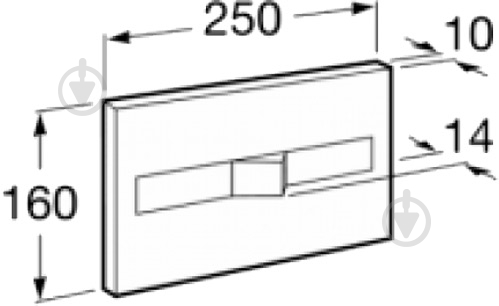 Панель смыва ROCA Pro PL2 Dual A890096000 - фото 2