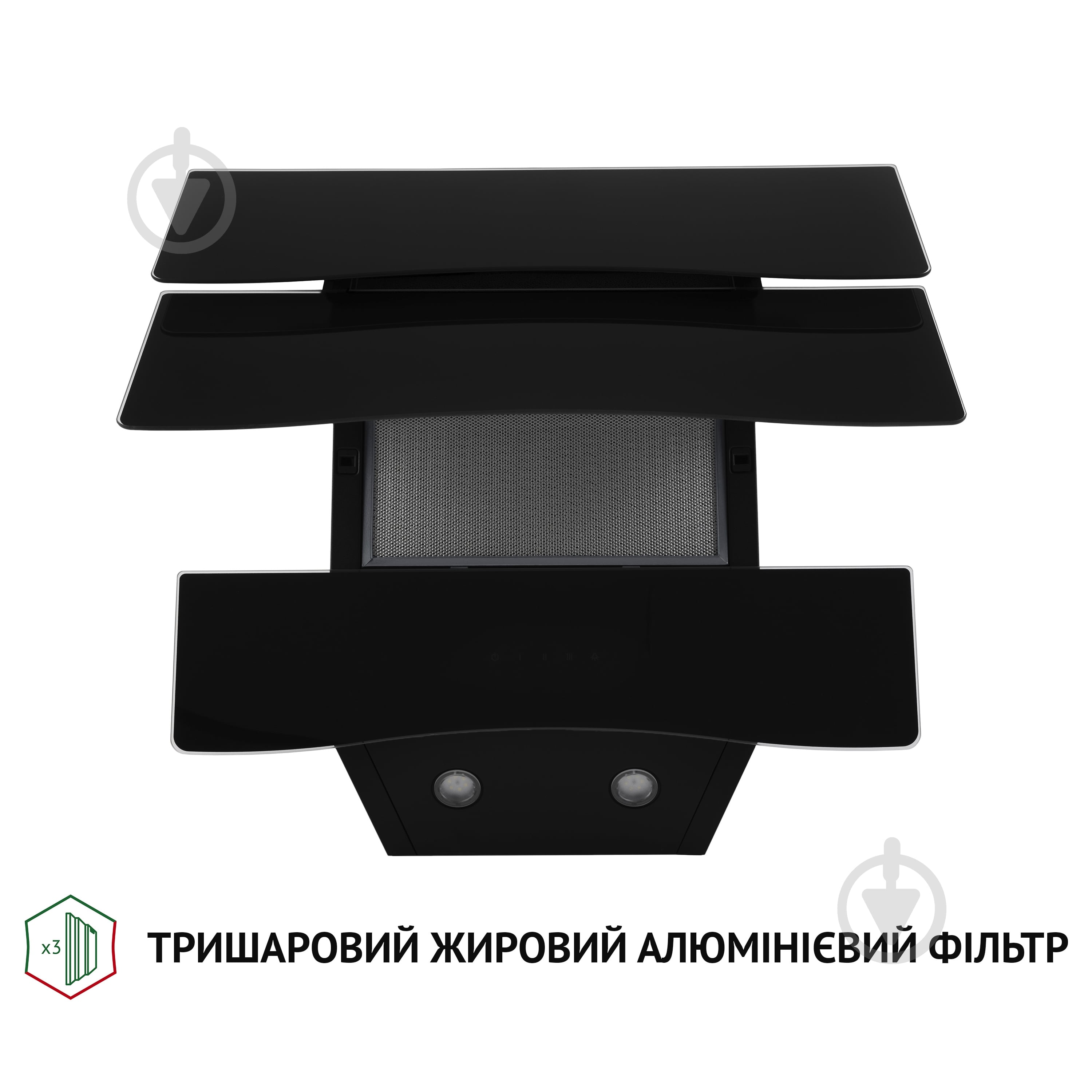 Вытяжка Perfelli DNS 6482 D 850 BL LED - фото 5