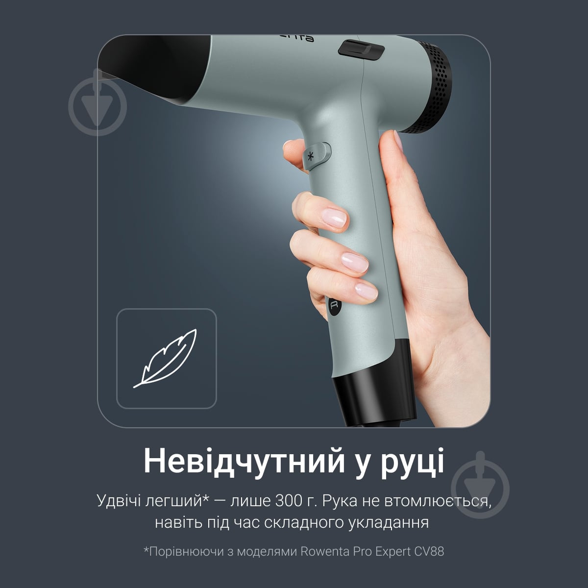 ВИТРИНА! Фен Rowenta NANO Tiny HY7120E0 - фото 3 ВИТРИНА! Фен Rowenta NANO Tiny HY7120E0 - фото 3