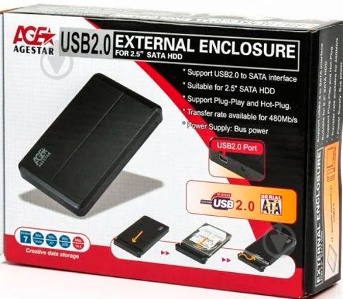 Внешний карман Agestar SUB 2O8 (Black) - фото 4 Внешний карман Agestar SUB 2O8 (Black) - фото 4