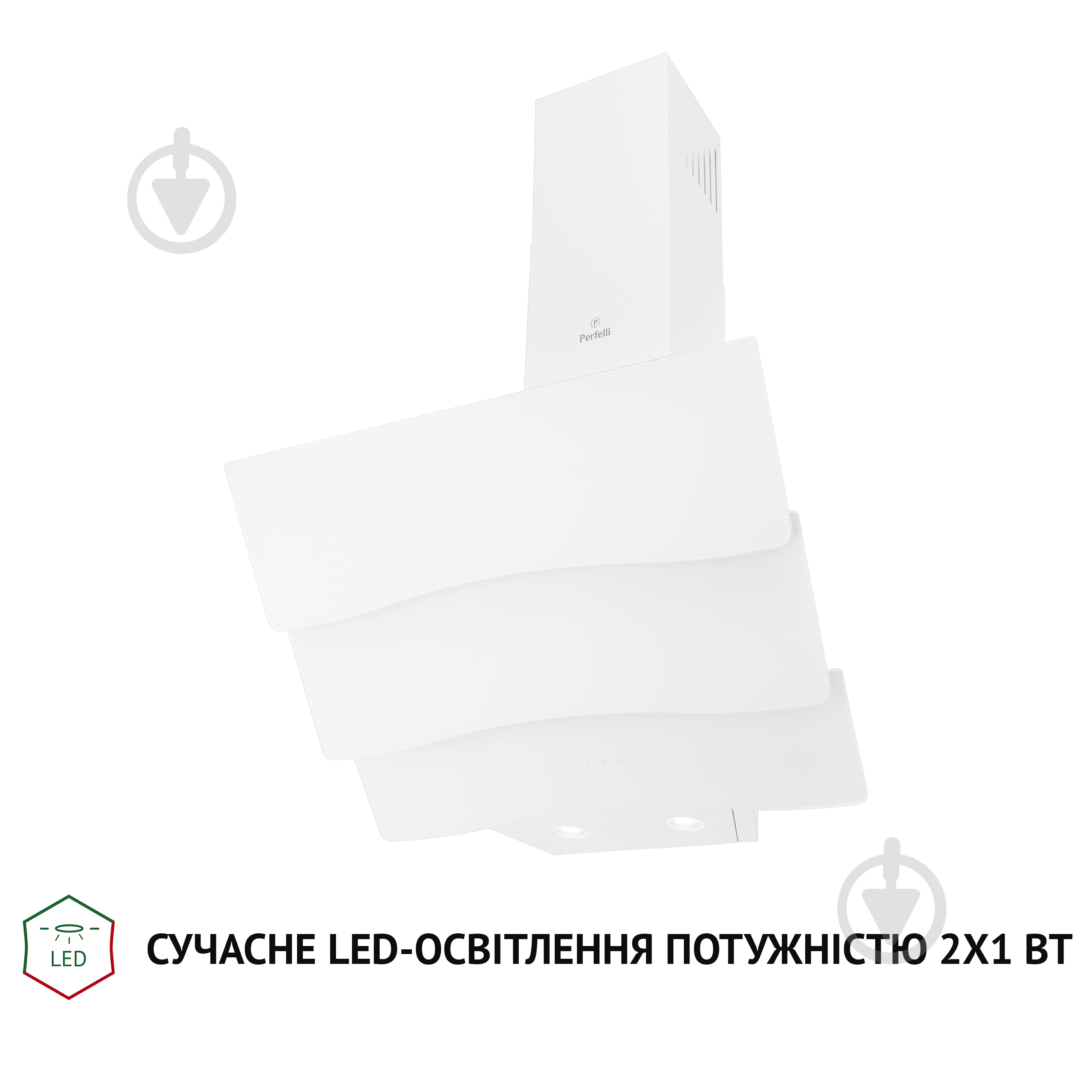 Вытяжка Perfelli DNS 6482 D 850 WH LED - фото 3