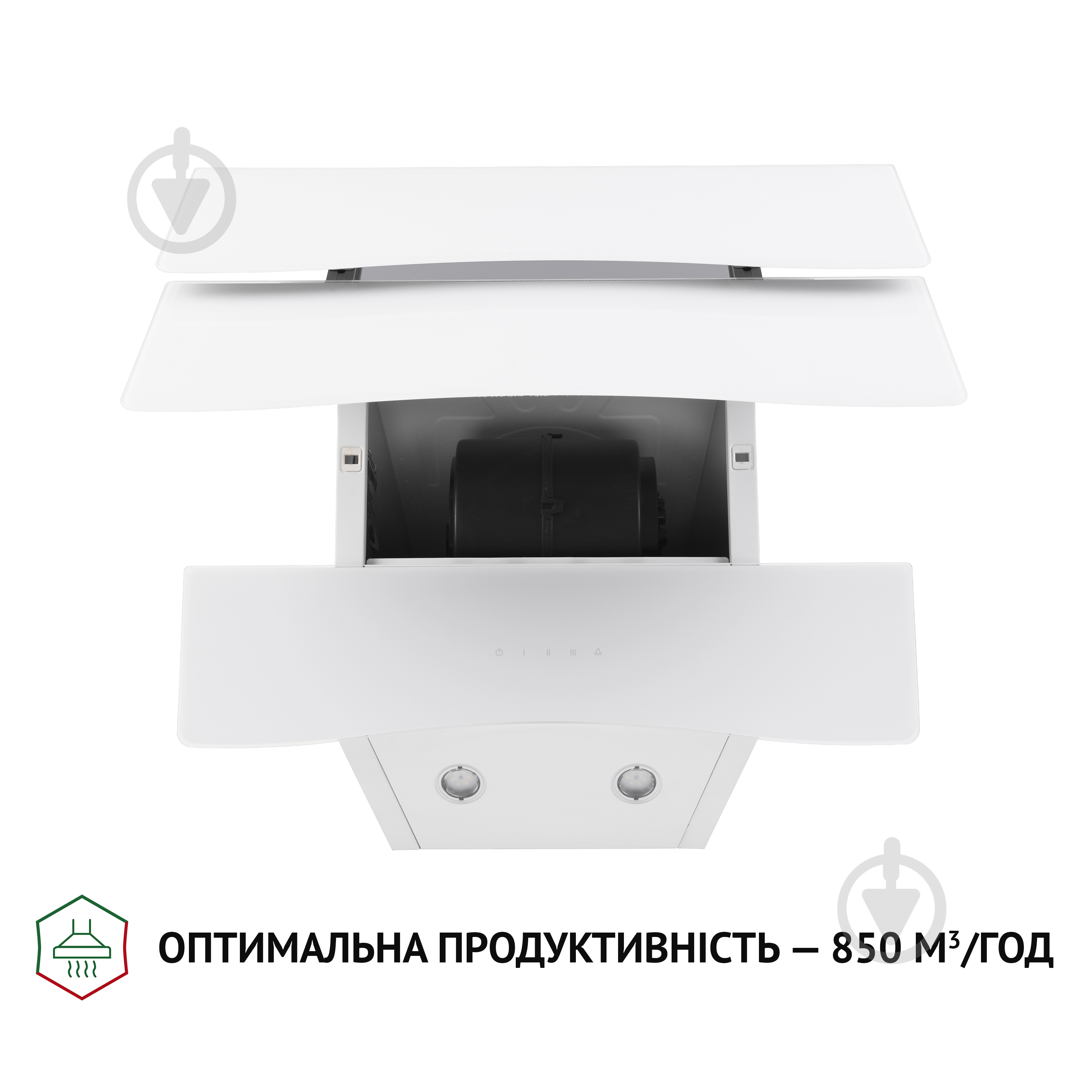 Вытяжка Perfelli DNS 6482 D 850 WH LED - фото 6